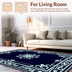 Classic Floral Bordered Medallion Rug