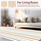 Striped Design With Warm Earthy Tones Rug