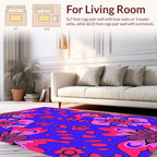 Bold Floral Whimsical Pattern Rug