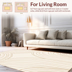 Abstract Organic Line Art Rug