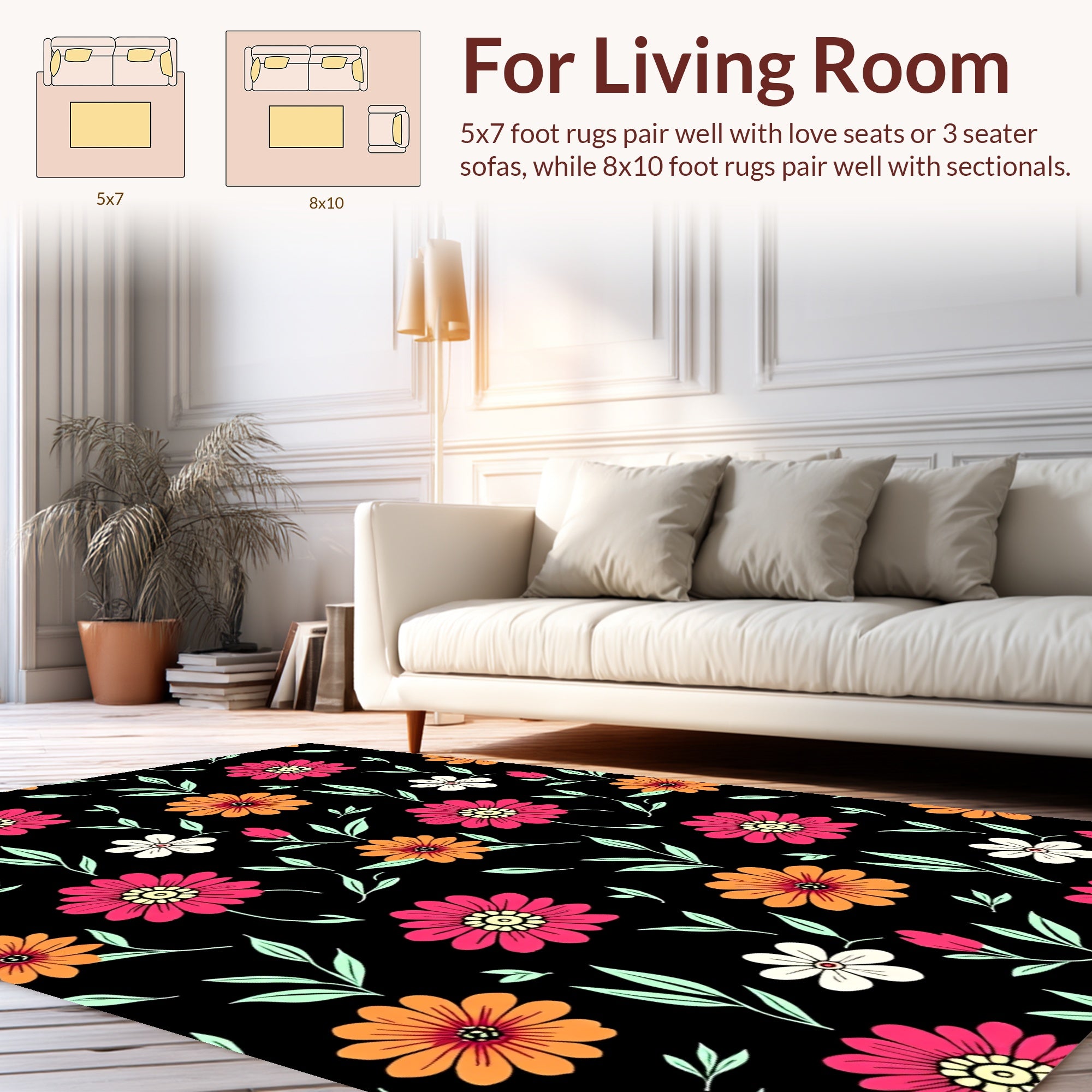 Floral Delight Pattern Rug