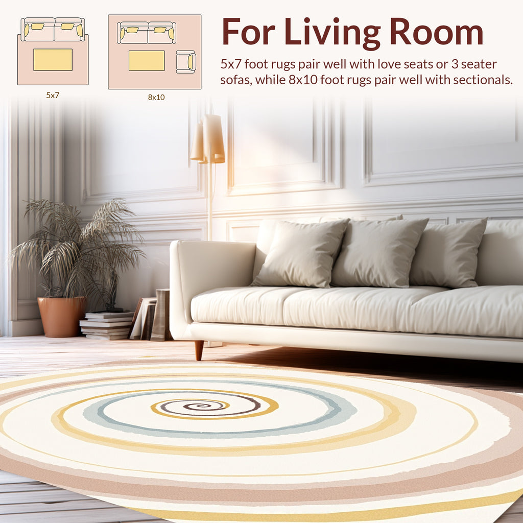 Abstract Swirl Palette Rug