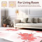 Coral Floral Pattern Design Rug