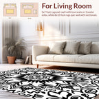 Geometric Floral Mandala Graphic Design Rug