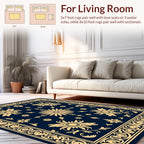 Classic Floral Scrollwork Design Rug