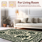 Ornate Floral Mandala Pattern Rug