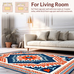 Bold Geometric Starburst Mandala Rug
