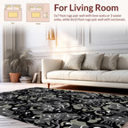 Abstract Camouflage Organic Splatter Design Rug