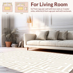 Geometric Maze Patterned Design Rug