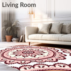 Mandala Flower Patterned Design Rug
