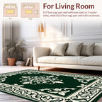 Classic Floral Scrollwork Intricate Design Rug