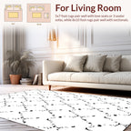 Abstract Geometric Diamond Pattern Rug