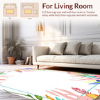 Tropical Floral Pattern Vibrant Rug
