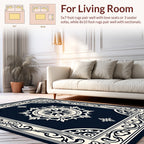 Intricate Dark Mandala Baroque Rug