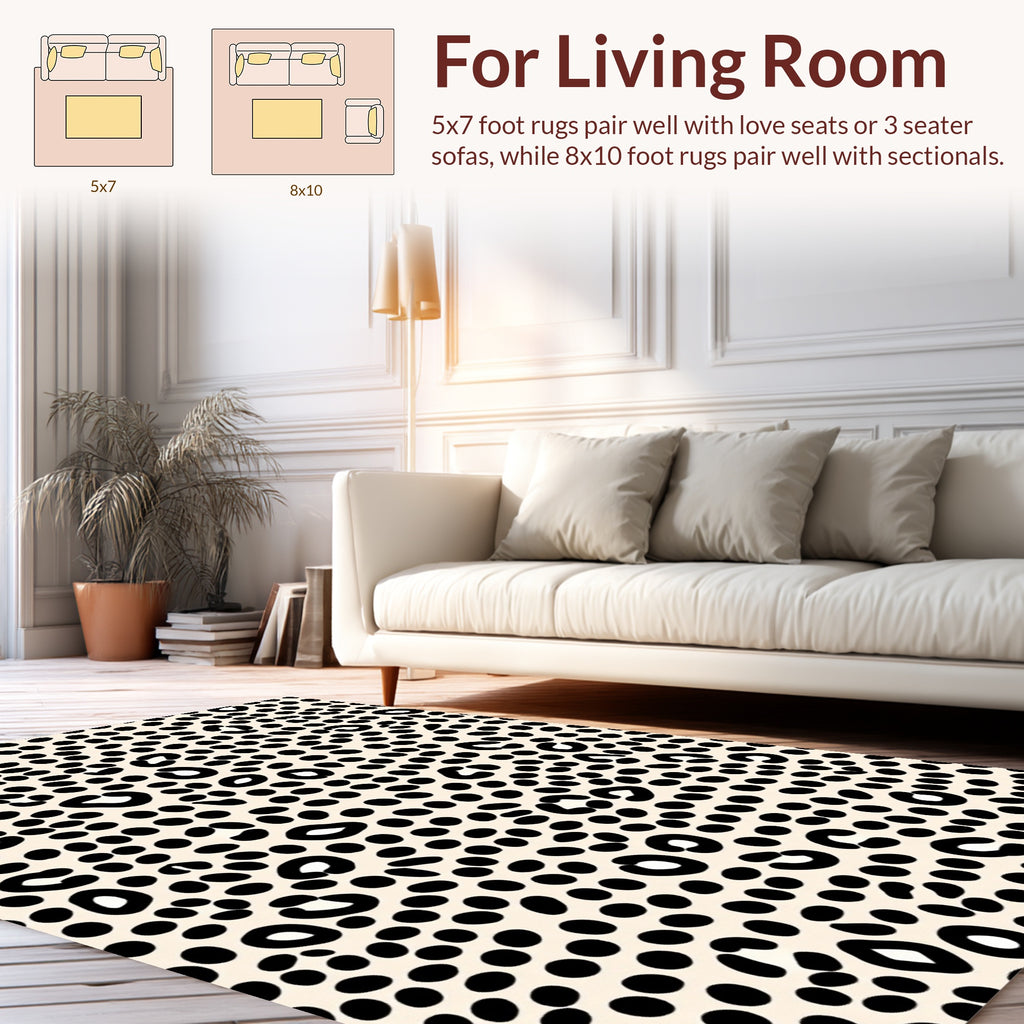 Cheetah Spots Pattern Rug