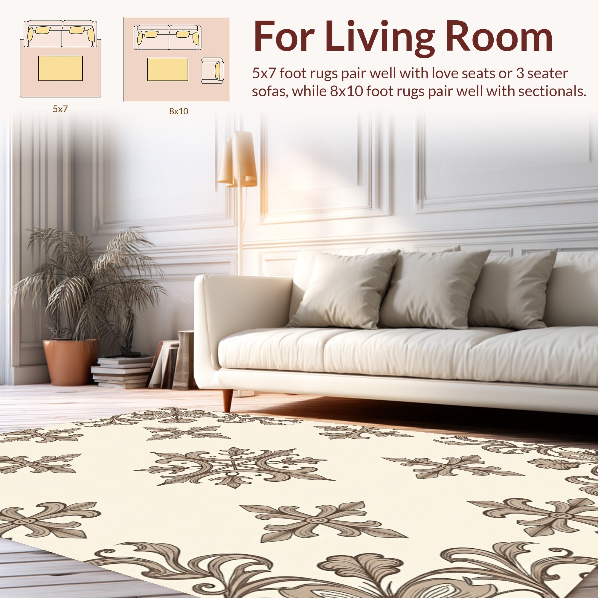 Classic Floral Motif Rug