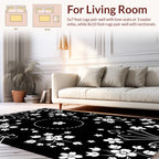 Elegant Floral Wreath Repeating Pattern Rug