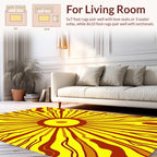 Radiant Sunburst Abstract Pattern Rug
