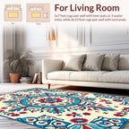 Mandala Inspired Floral Pattern Rug