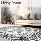 Floral Art Nouveau Patterned Rug