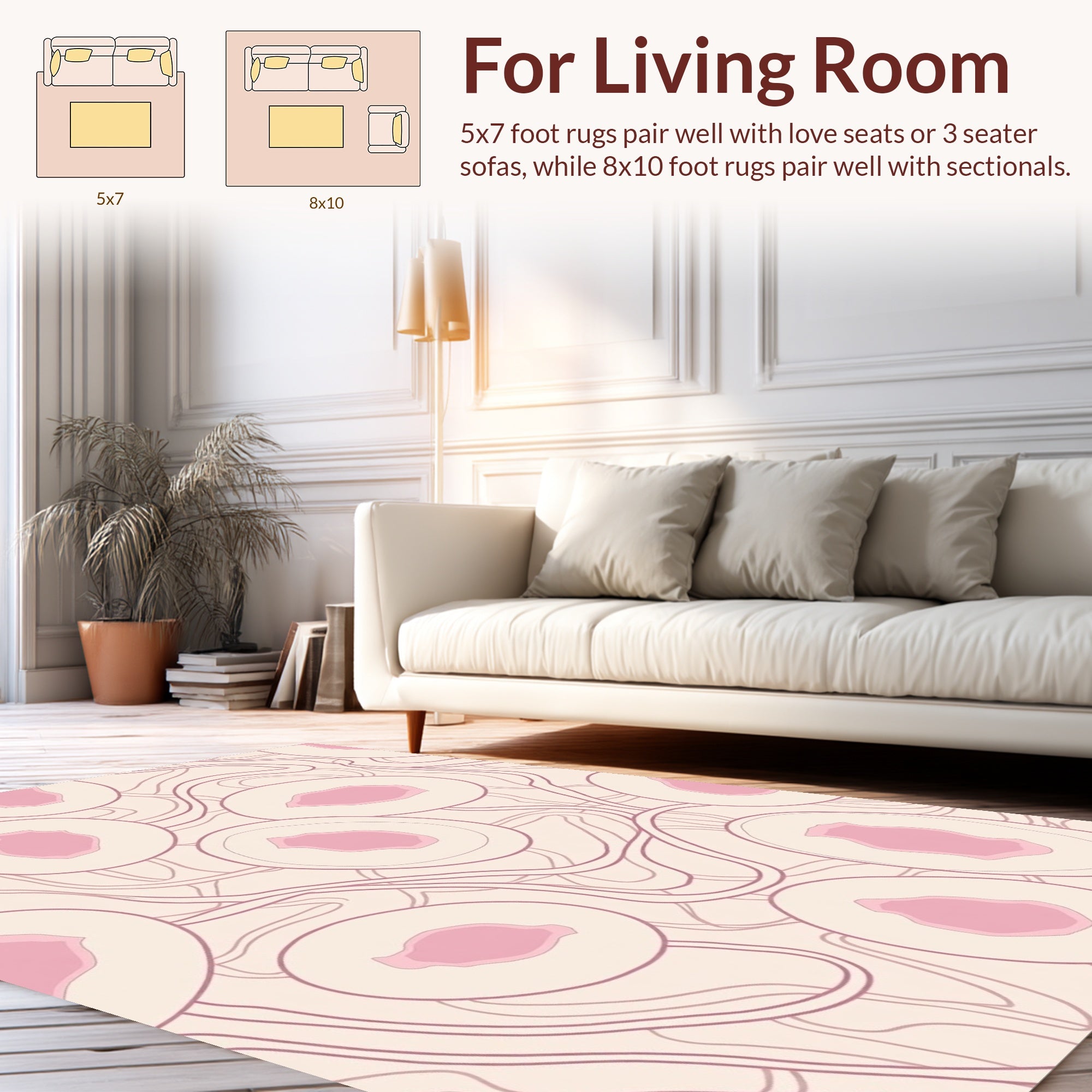 Soft Geode Stone Pattern Rug