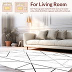 Bold Geometric Interlocking Pattern Rug