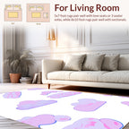 Pink Cloud Pattern Design Rug