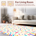 Confetti Scatter Colorful Pattern Rug