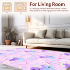 Dreamy Pegasus Pastel Clouds Pattern Rug