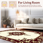 Rich Floral Motif Border Design Rug