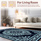 Intricate Mandala Floral Design Rug