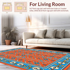 Ornate Floral Geometric Pattern Rug