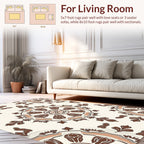 Chic Floral Medallion Pattern Rug