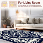 Intricate Floral Medallion Pattern Rug