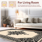 Classic Intricate Floral Medallion Design Rug