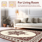 Ornate Floral Medallion Design Rug