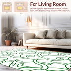 Abstract Swirls Minimalist Design Rug