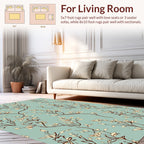Delicate Botanical Vines Soft Pattern Rug