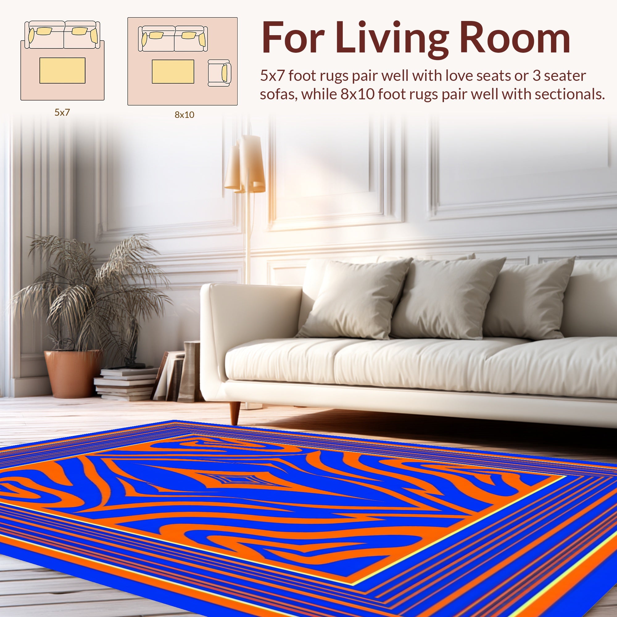 Bold Abstract Patterned Rug