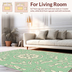 Vintage Ornamental Scrollwork Mandala Design Rug