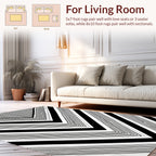 Dynamic Vizier Stripe Pattern Rug