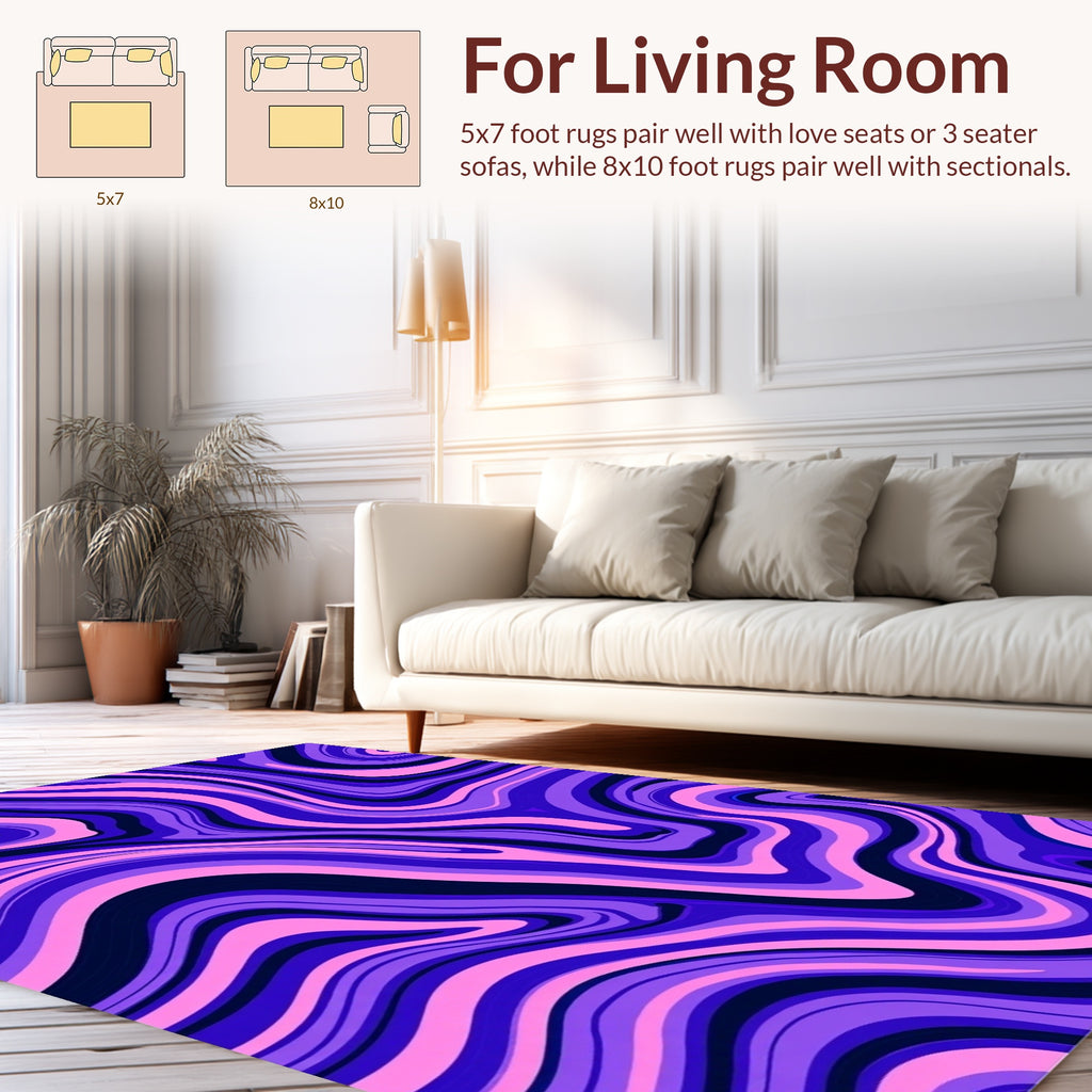 Abstract Swirl Pattern Rug
