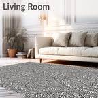 Organic Branch Pattern Graphic Rug