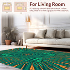Circuit Board Geometric Pattern Design Rug