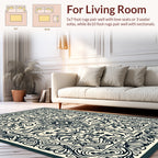 Vintage Symmetry Floral Design Rug