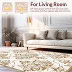 Ornate Damask Floral Symmetry Rug