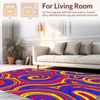 Vibrant Swirls Bold Design Rug