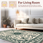 Ornate Floral Sunburst Pattern Rug