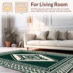 Geometric Folk Art Diamond Pattern Rug