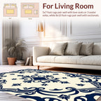 Classic Scrollwork Floral Design Rug